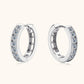 Moissanite 925 Sterling Silver Huggie Earrings