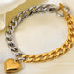 Chain Heart Charm Bracelet
