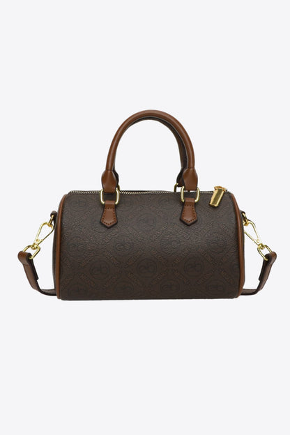 PU Leather Cylinder Handbag
