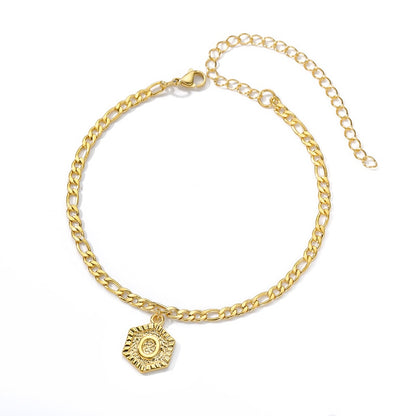 O Initial Chain Anklet
