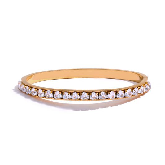 Luxury Bling Stainless Steel Bracelet Bangle